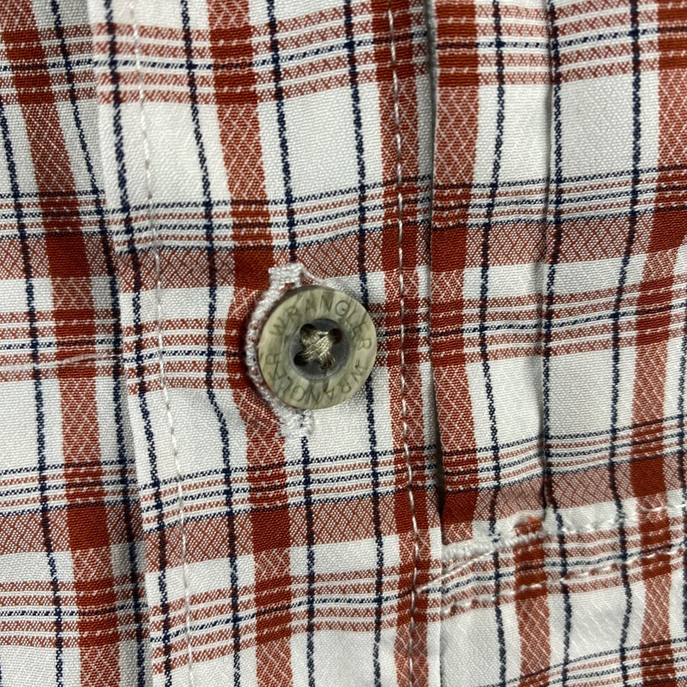 Wrangler Outdoor Mens Tall XLT Plaid Lightweight Breathable Button Down Shirt - Picture 14 of 16